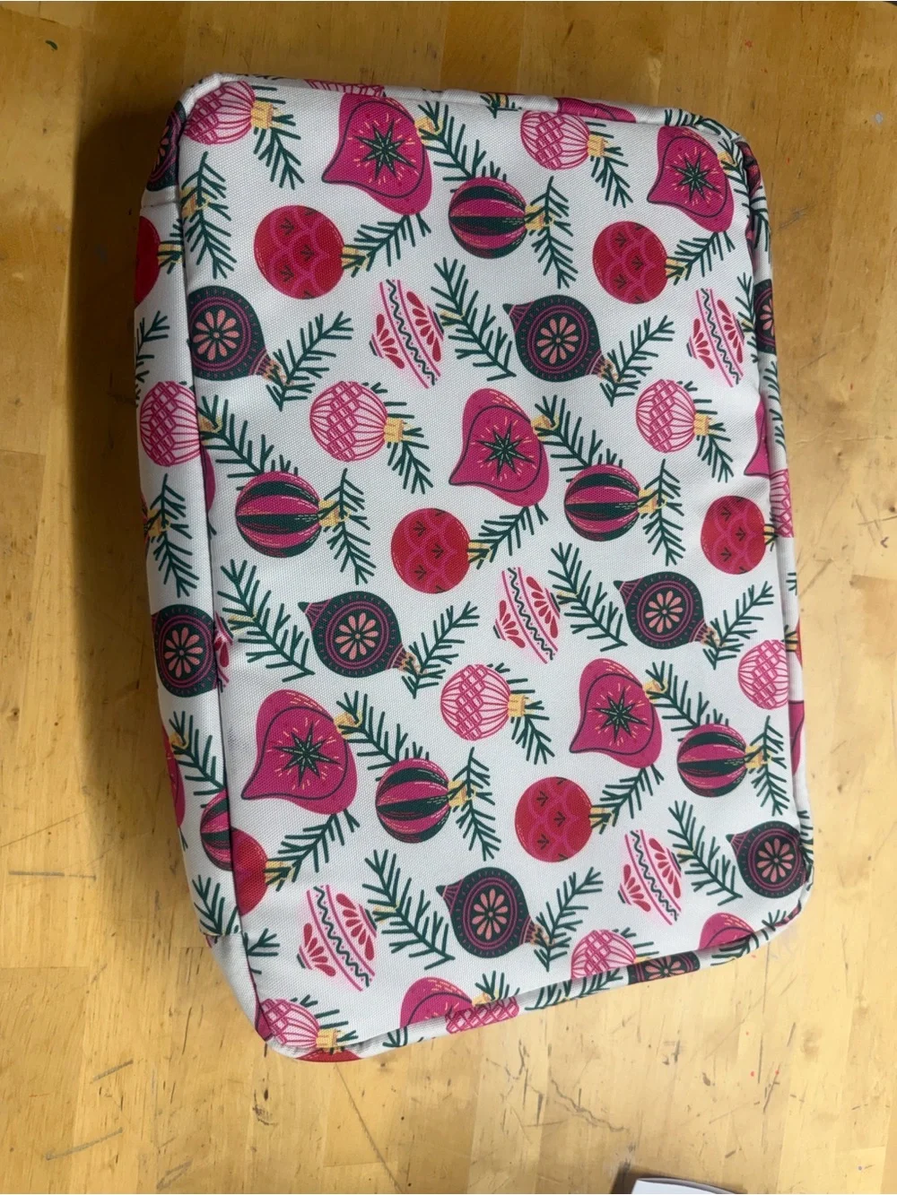 Martha Stewart Pink Holiday Ornament casserole carrier